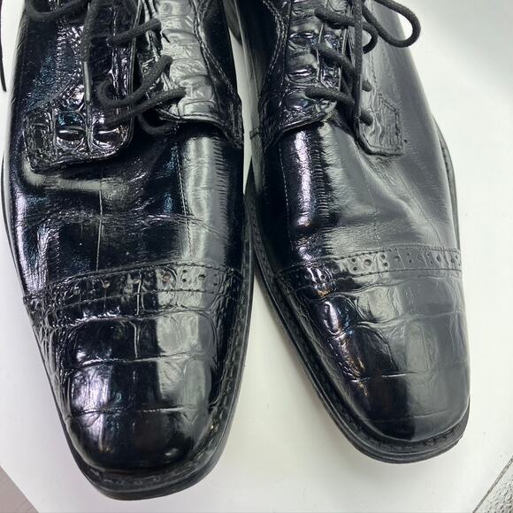 Stacy Adams Salido Black Cap Toe Lace Up‎ Dress Shoe Men\'s Size 10M Leather main image 13